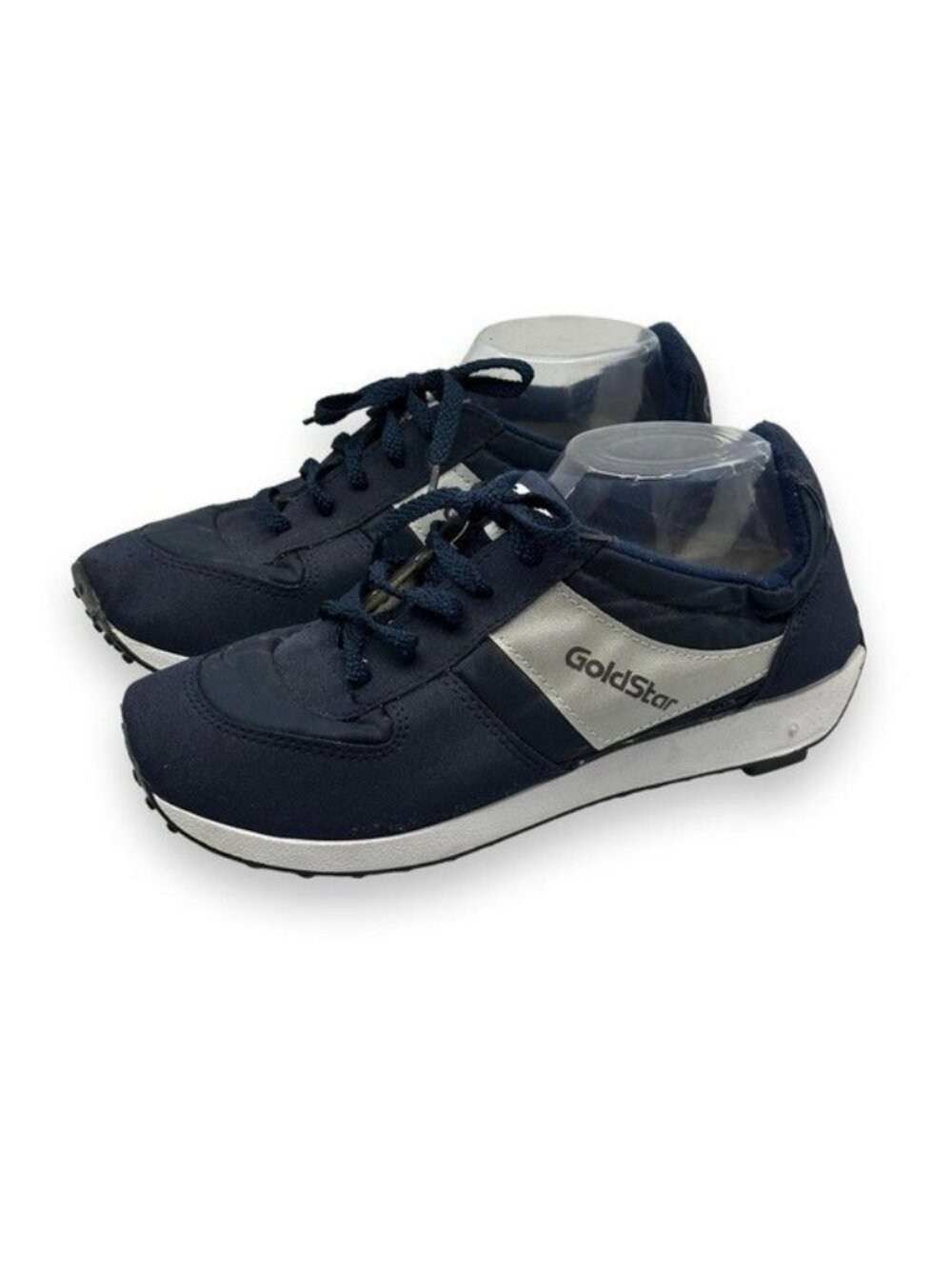 Goldstar Shoes Men's 7 US 6 UK Vintage Sneakers Retro Blue Leather Rubber Spikes